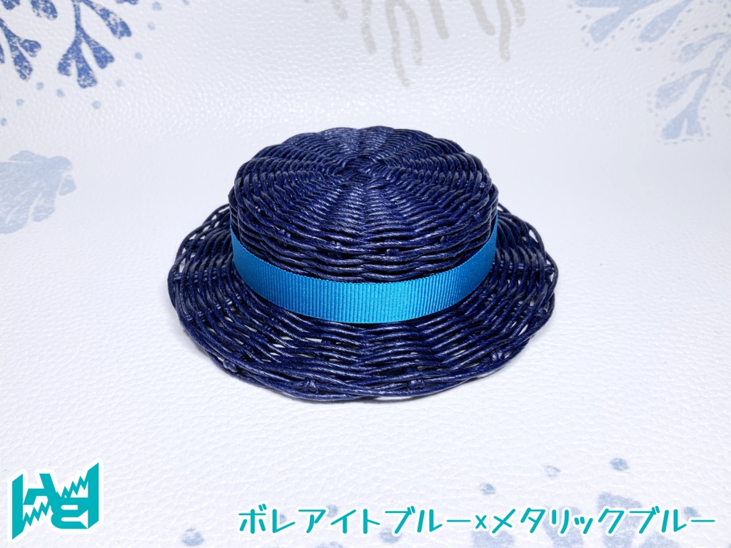 ABNオリジナルカンカン帽(ボレアイトブルー)