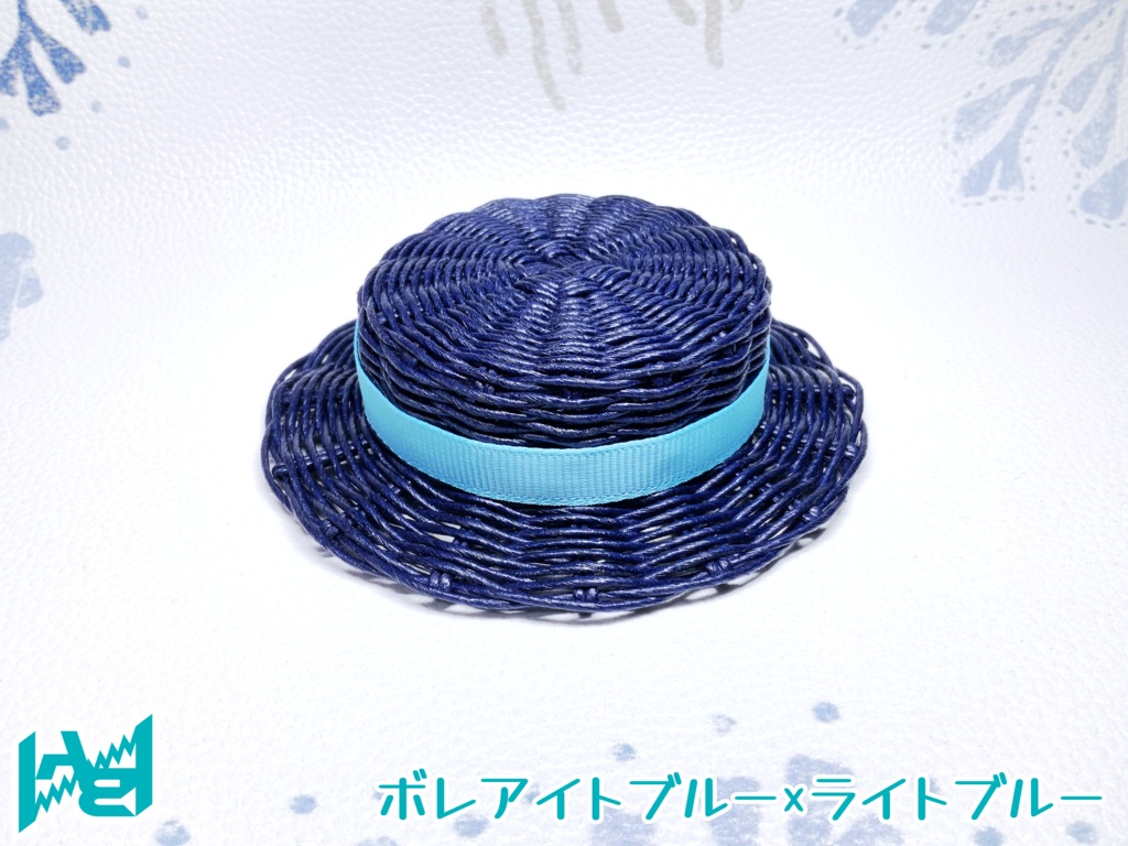 ABNオリジナルカンカン帽(ボレアイトブルー)