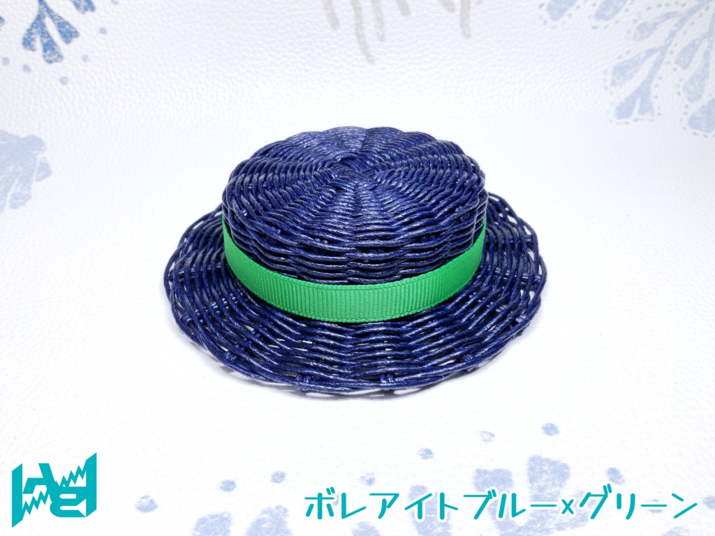 ABNオリジナルカンカン帽(ボレアイトブルー)