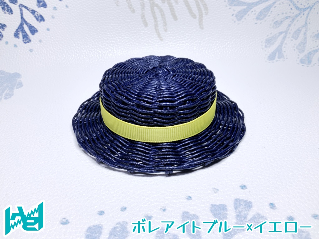 ABNオリジナルカンカン帽(ボレアイトブルー)