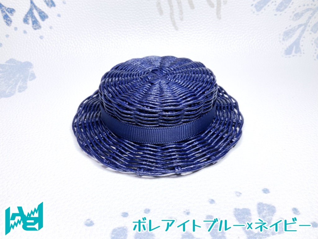 ABNオリジナルカンカン帽(ボレアイトブルー)