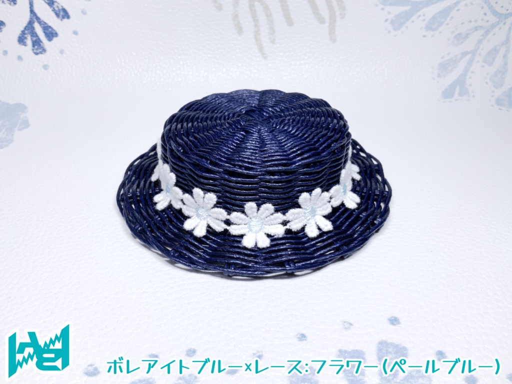 ABNオリジナルカンカン帽(ボレアイトブルー)
