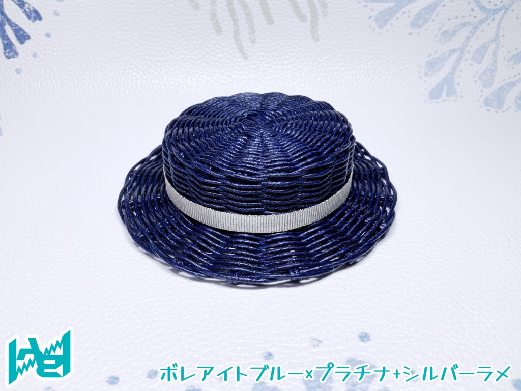 ABNオリジナルカンカン帽(ボレアイトブルー)