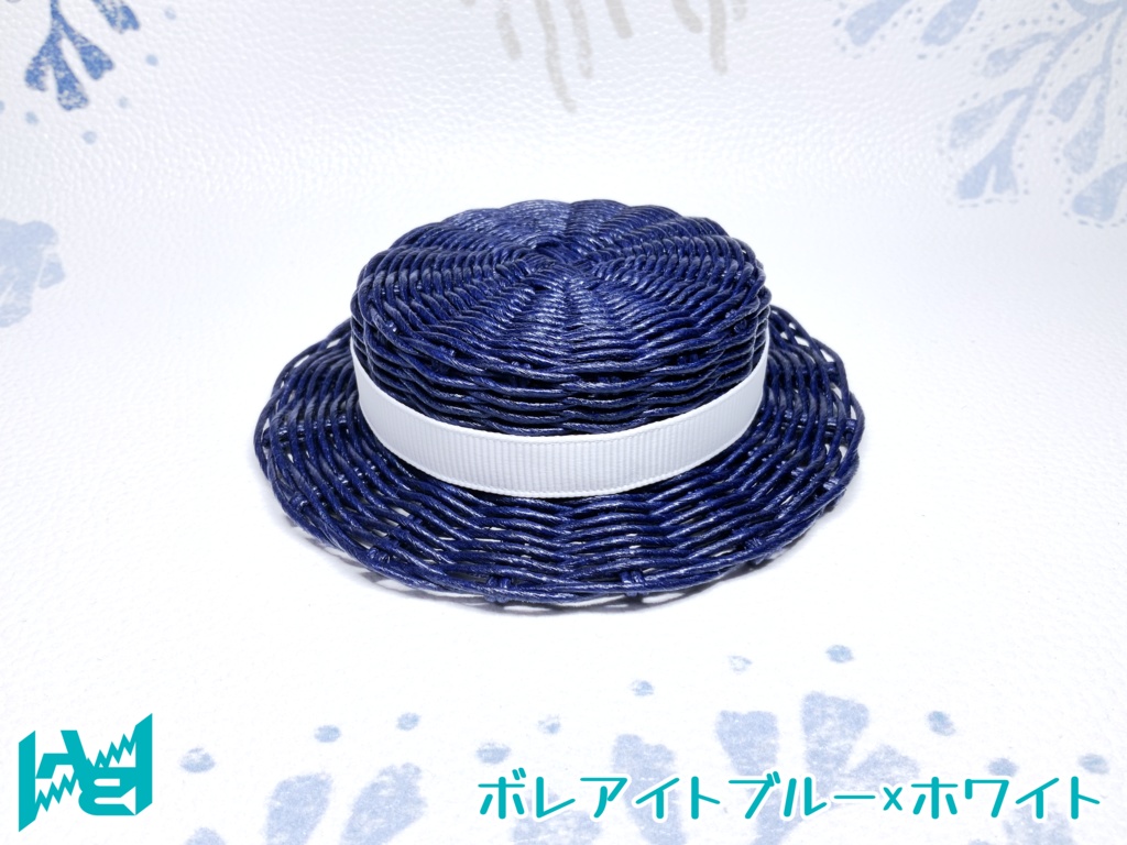 ABNオリジナルカンカン帽(ボレアイトブルー)