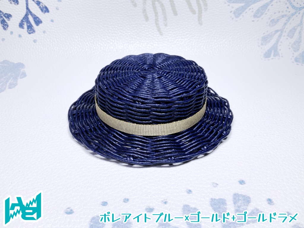 ABNオリジナルカンカン帽(ボレアイトブルー)