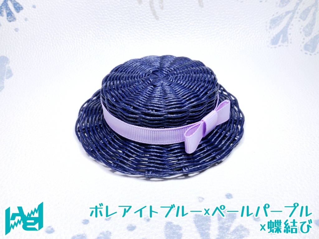 ABNオリジナルカンカン帽(ボレアイトブルー)