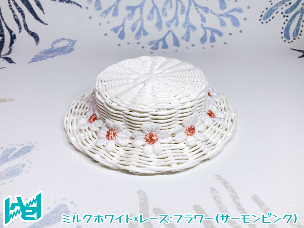 ABNオリジナルカンカン帽(ミルクホワイト)