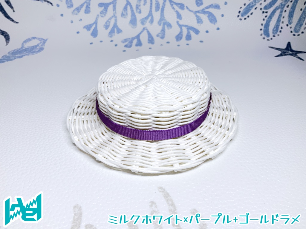 ABNオリジナルカンカン帽(ミルクホワイト)