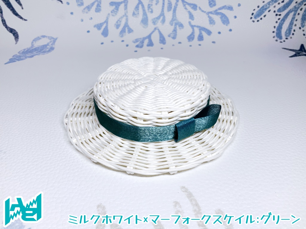 ABNオリジナルカンカン帽(ミルクホワイト)