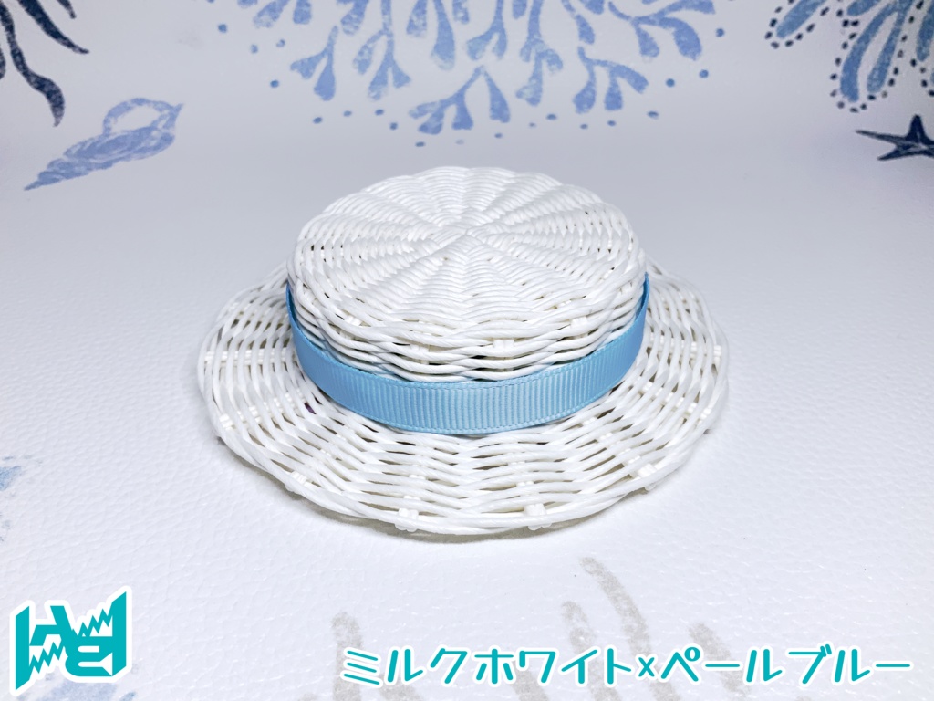 ABNオリジナルカンカン帽(ミルクホワイト)