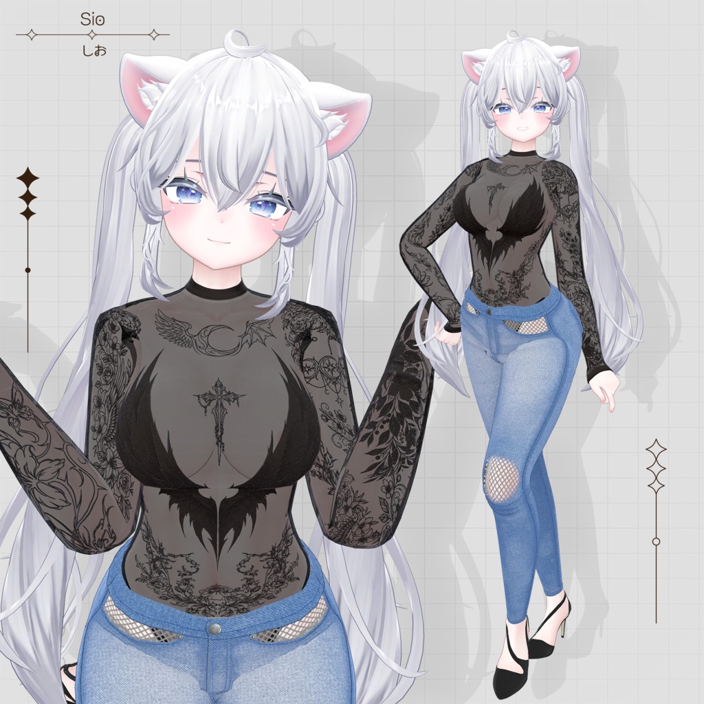 【9 アバター対応】 ⋆☾˖⁺‧₊ Moon Veil ₊‧⁺˖☽⋆
