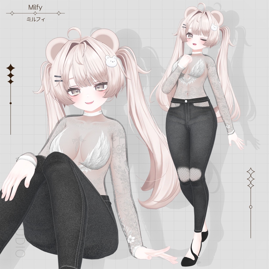 【9 アバター対応】 ⋆☾˖⁺‧₊ Moon Veil ₊‧⁺˖☽⋆