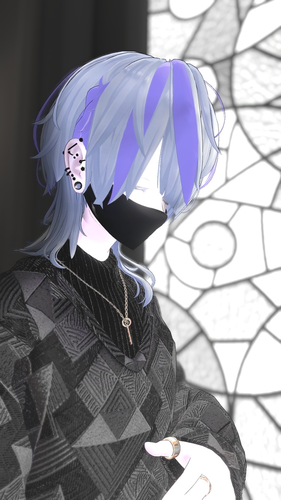 【無料】Lasyusha用 DLC髪をメッシュにするmask