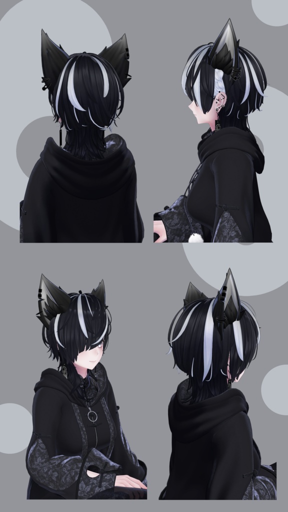 【無料】Lasyusha用 DLC髪をメッシュにするmask