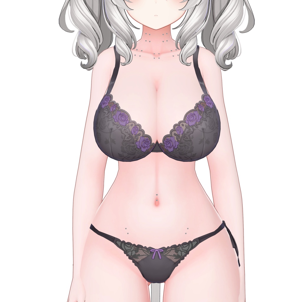 【5アバター対応】シンプルなボディーピアス