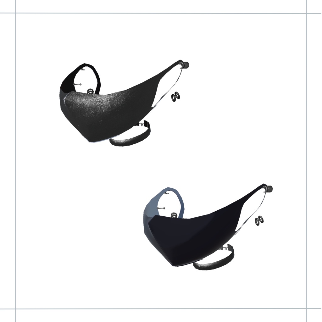 【Lapwing対応】マスク下げれるギミック付き&アクセサリーセット