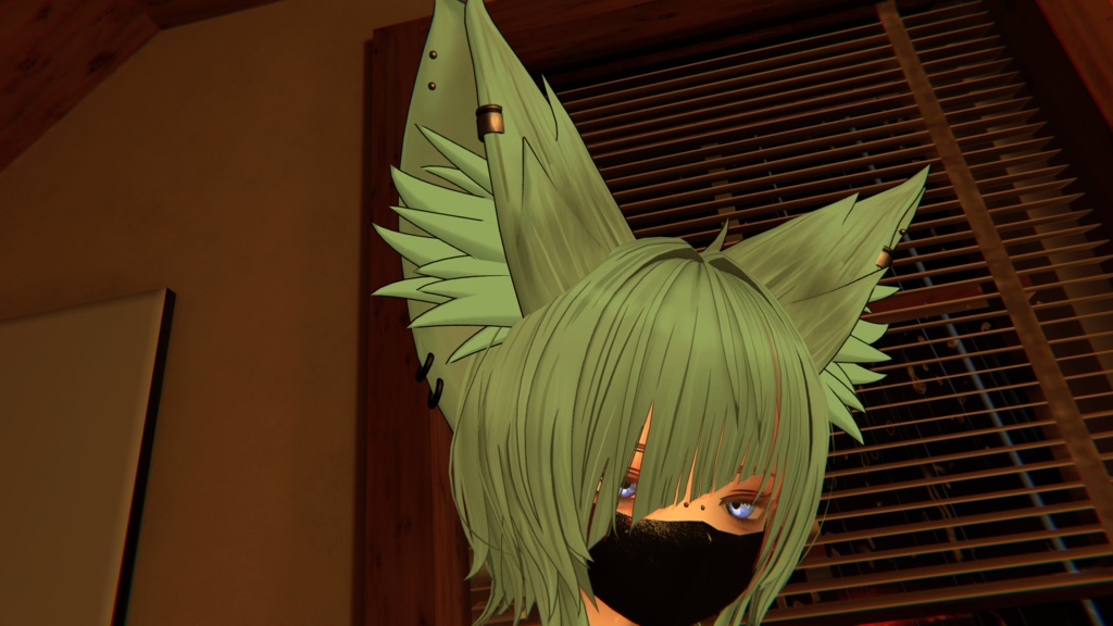 【仙猫】下げれるマスクギミック付き&アクセサリーセット