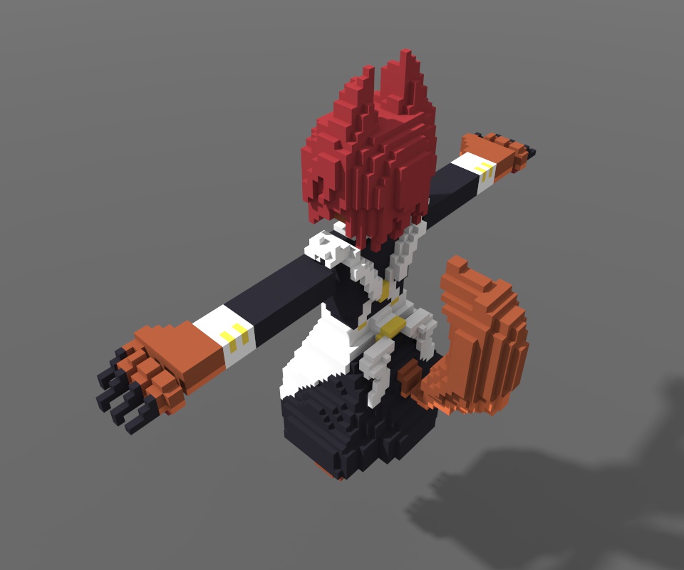 ネコメイド ケモノ度増し01 (voxデータのみver)