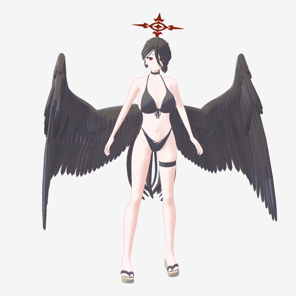 ブルーアーカイブ ハスミ(水着) VRChatアバター(二次創作)