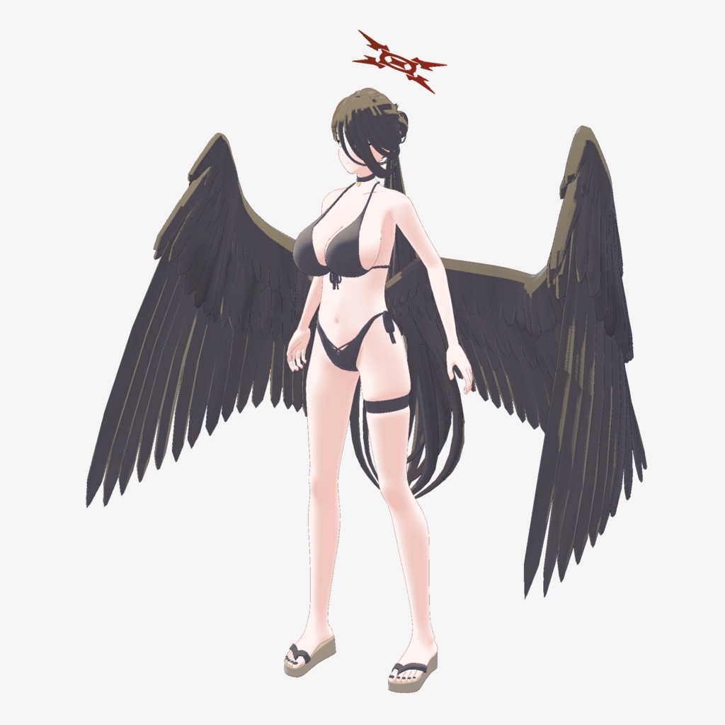 ブルーアーカイブ ハスミ(水着) VRChatアバター(二次創作)