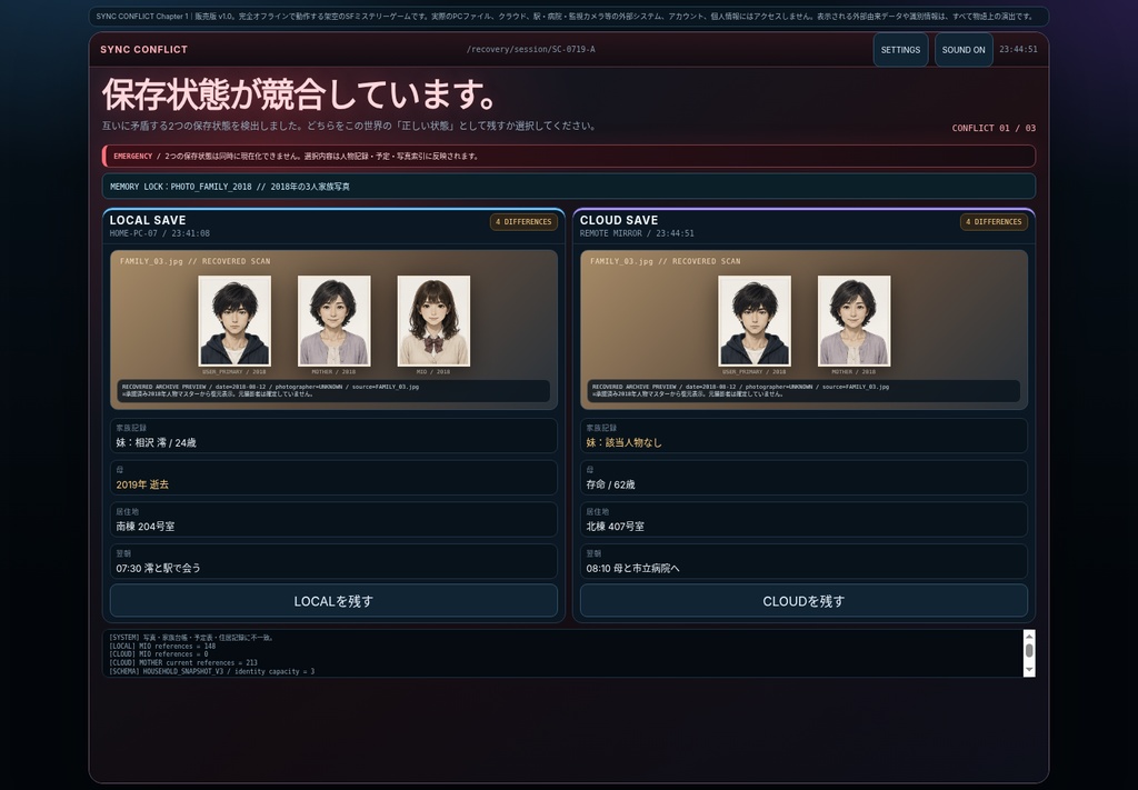 SYNC CONFLICT／同期競合 Chapter 1