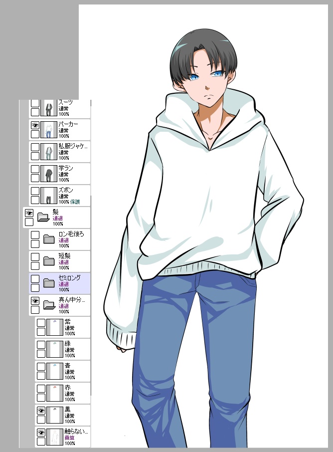 立ち絵組み合わせセット(男)