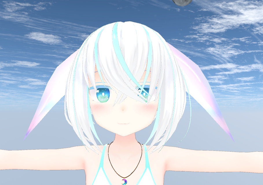 うさみみ!&折れみみverも!!459poly・ボーン入り(折れみみは481poly)