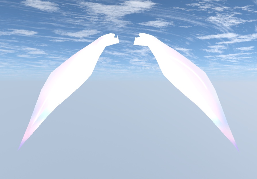 うさみみ!&折れみみverも!!459poly・ボーン入り(折れみみは481poly)