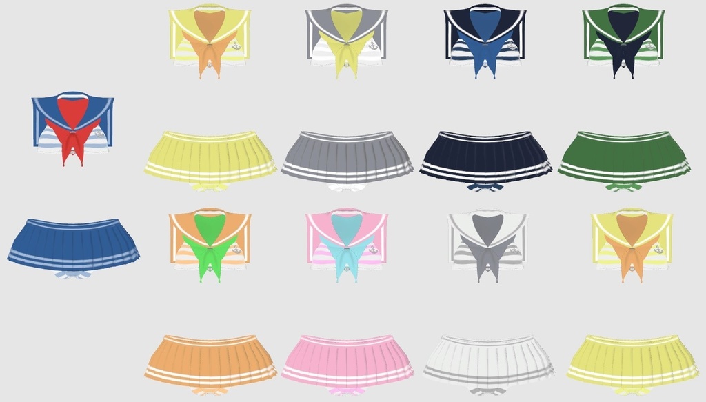 VRC用水着セット!!(現在製作中)