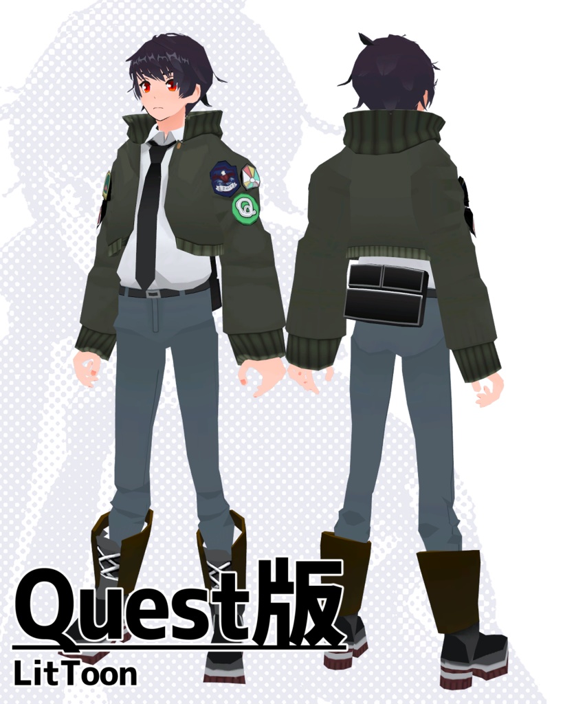 【オリジナル3Dモデル】-Ether-英輝Ver.3【VRC/VRM】