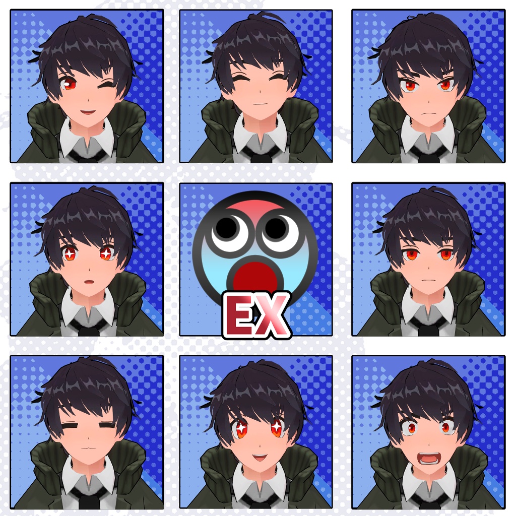 【オリジナル3Dモデル】-Ether-英輝Ver.3【VRC/VRM】