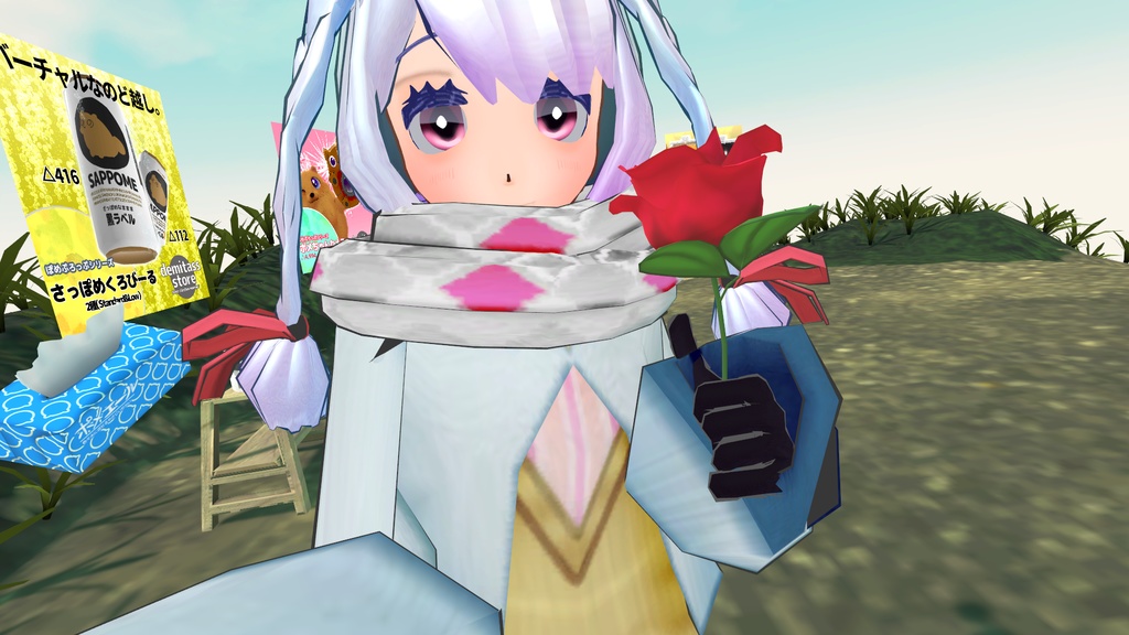 【無料】ぽめぷろっぷシリーズ いちりんのバラ