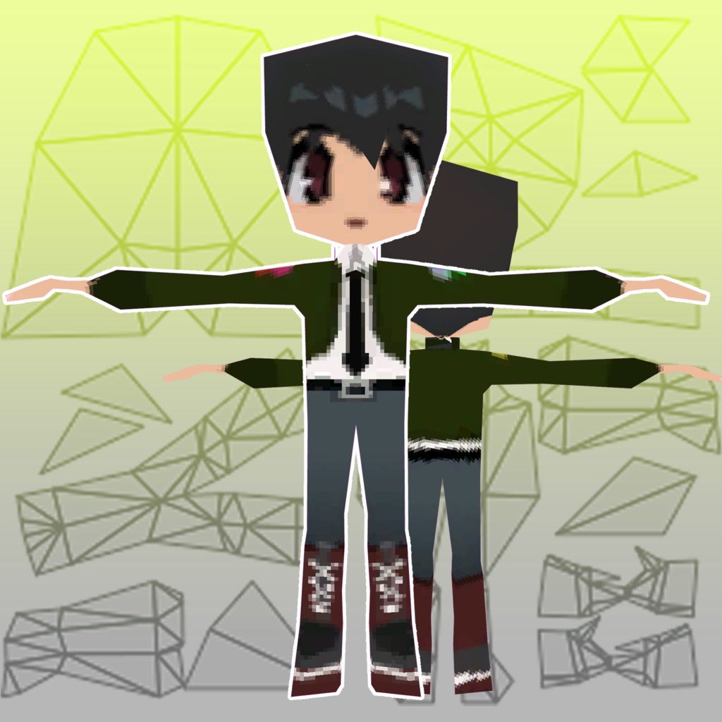 【無料配布3Dモデル】△えいてるにごろ△【試着会開催記念】