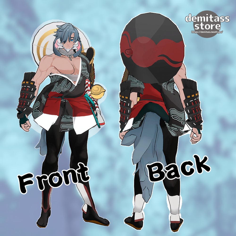 【オリジナル3D男性モデル】雲隠 雪綱【VRC】