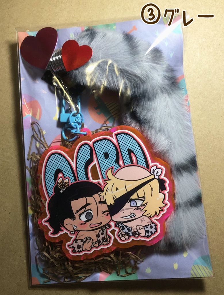 オクバデふわふわしっぽアクキー