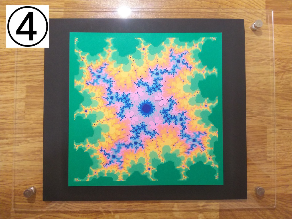 幾何学模様の切り絵