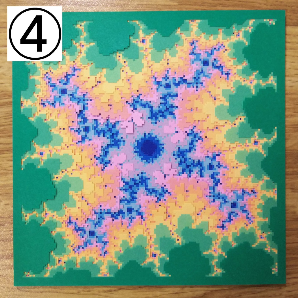 幾何学模様の切り絵