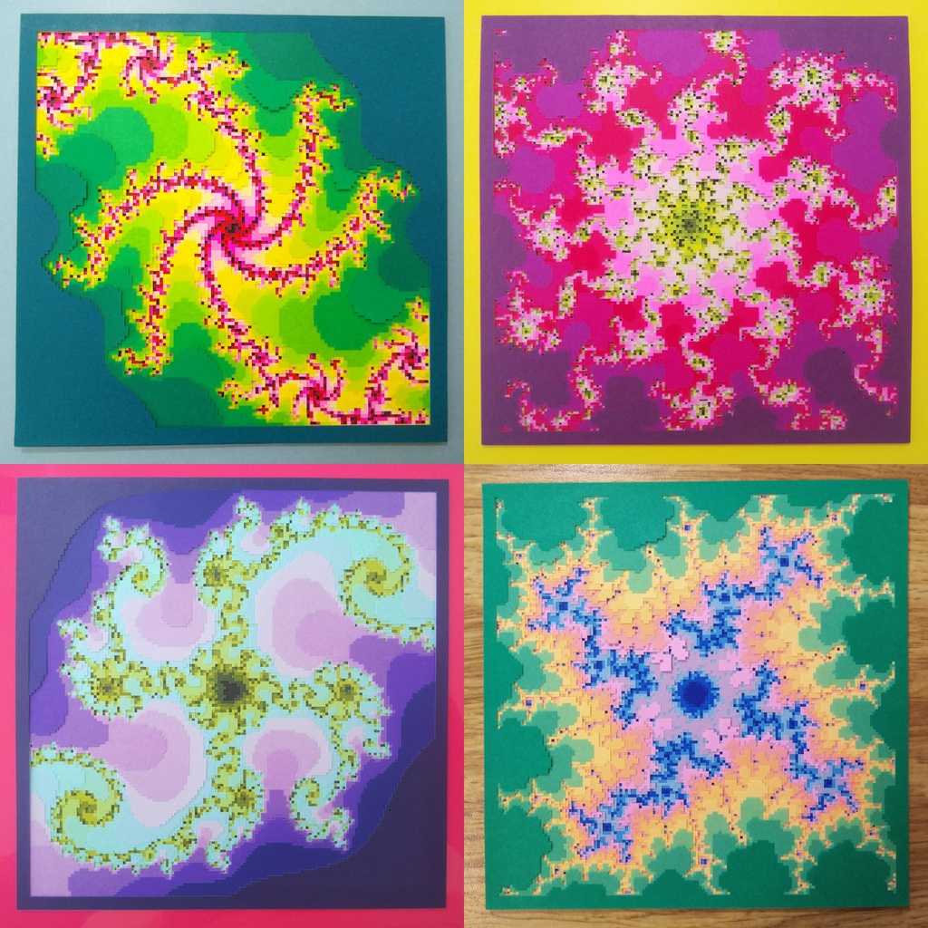 幾何学模様の切り絵 