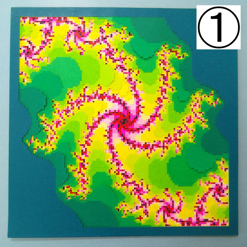 幾何学模様の切り絵