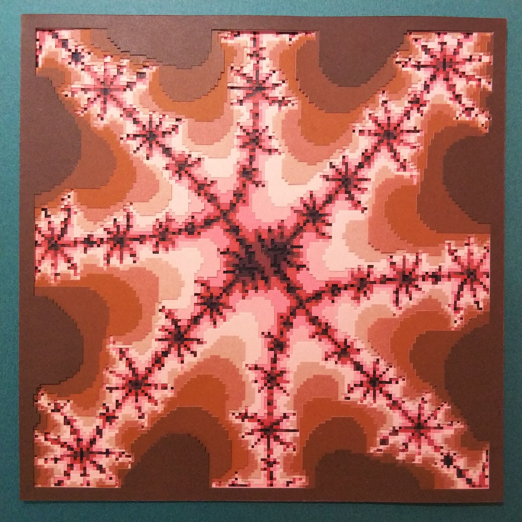 幾何学模様 (ジュリア集合) の切り絵