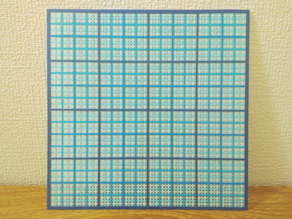 幾何学模様の切り絵・格子