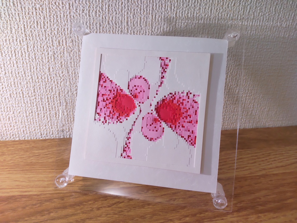 幾何学模様の切り絵・羽ばたき