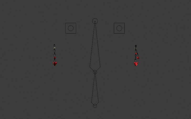 「 Heart earrings v1 」 Free ❤