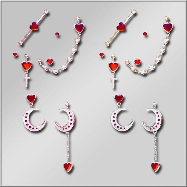 「 Moon & Heart 」 アクセサリー