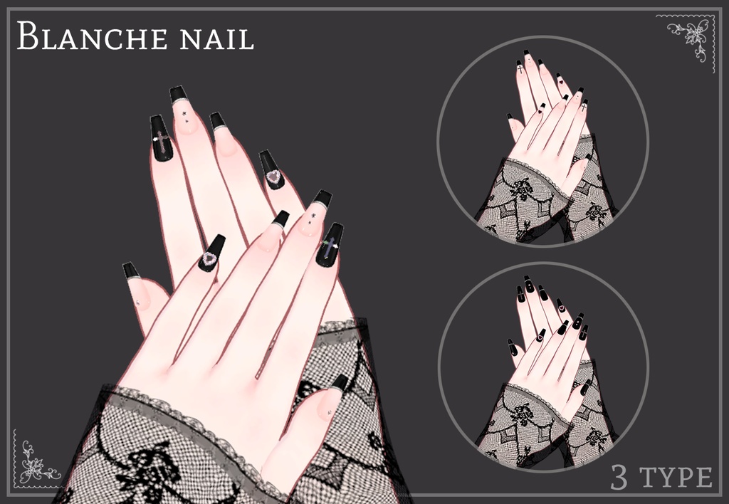 「 Blanche Outfit + Nail 」 桔梗 Kikyo