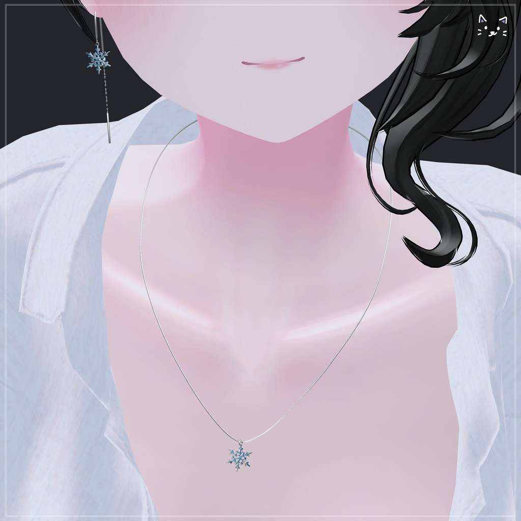 「❄️ Snowflake ❄️」+ ♡ Heart drop earring ♡