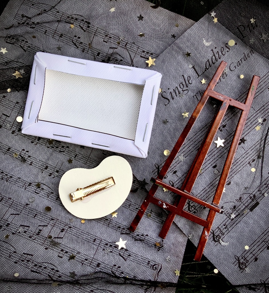 「マメールの絵」ミニ油絵スタンドセット