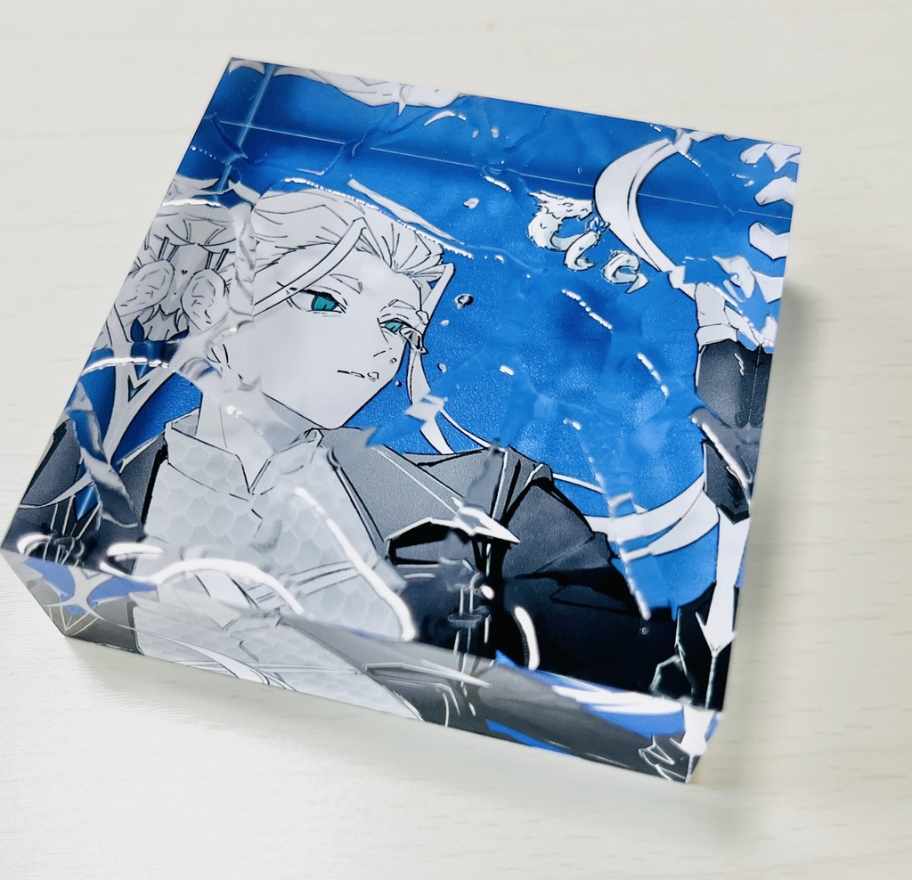 🐉水面アクリルブロック