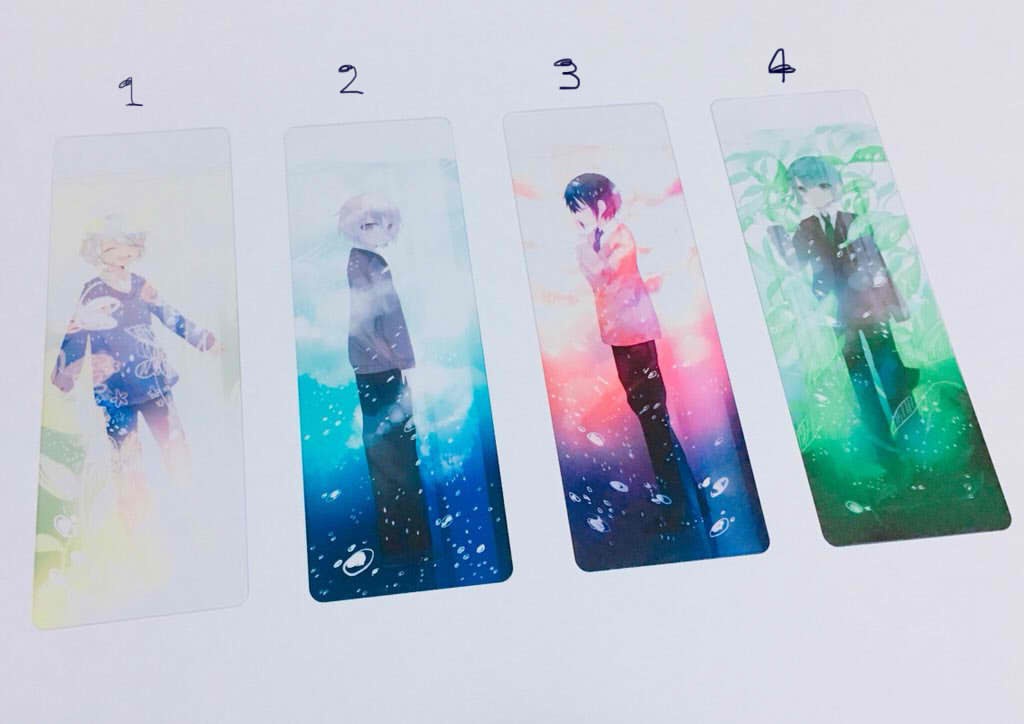 【全4種】クリア栞