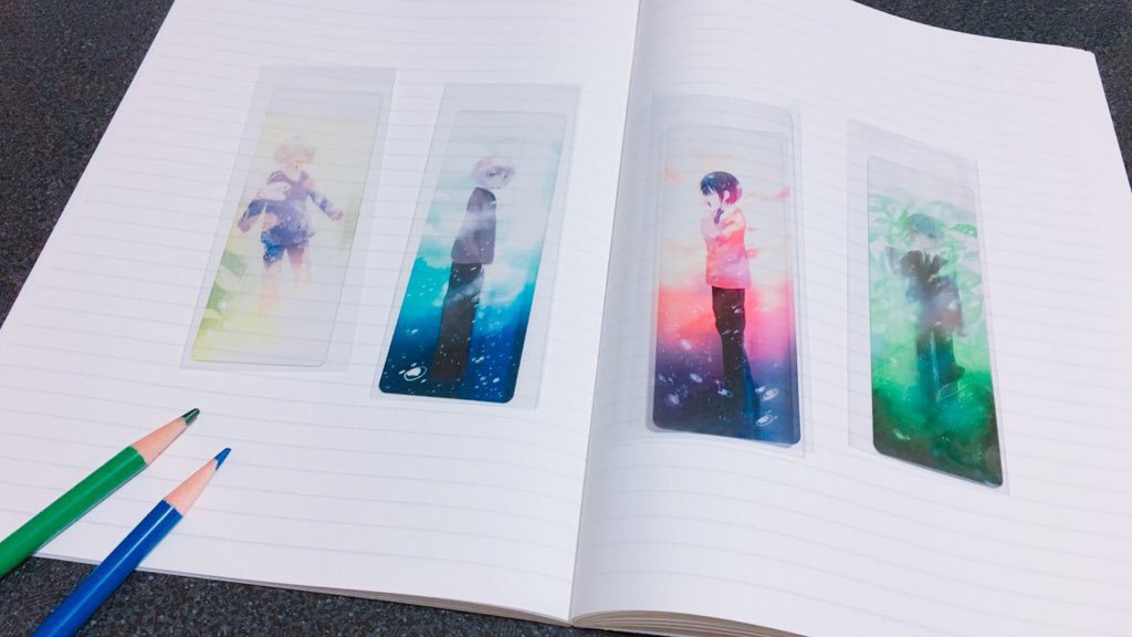 【全4種】クリア栞